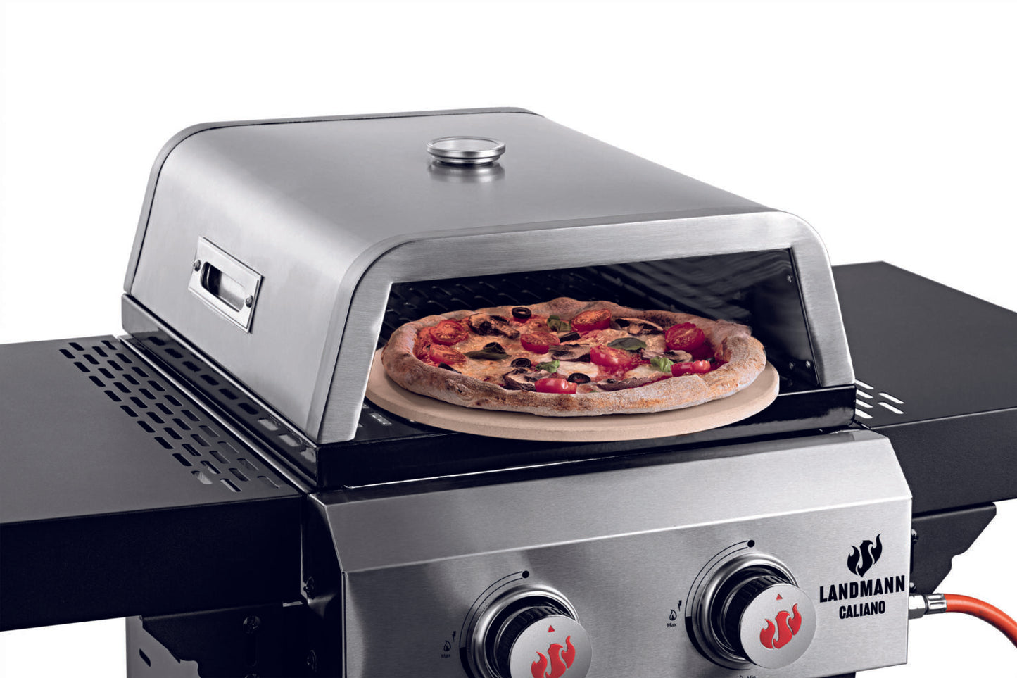 Grill gazowy ogrodowy LANDMANN Caliano 2.0 z piecem do PIZZY 7,2kW 2w1